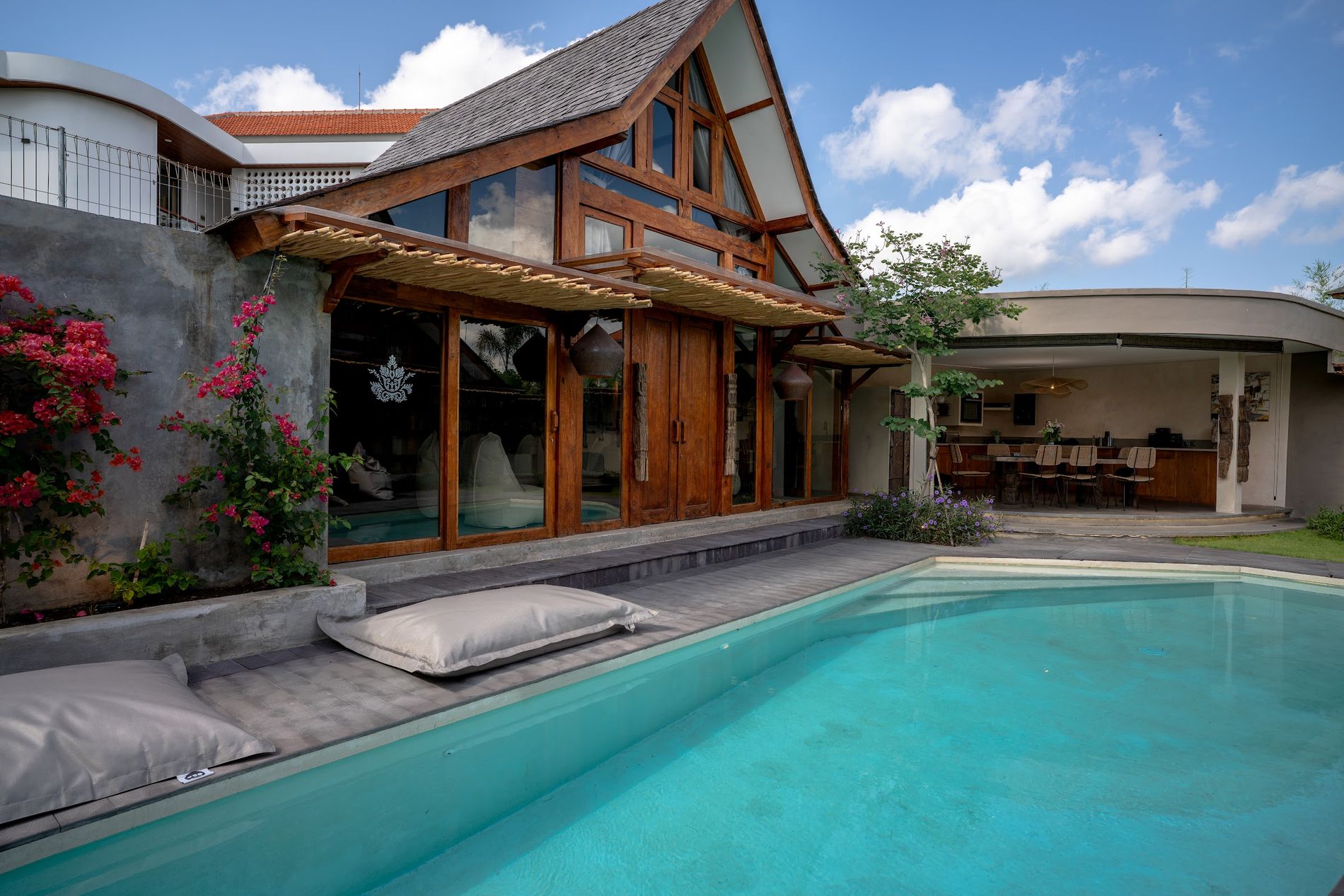 The twelve-metre private pool